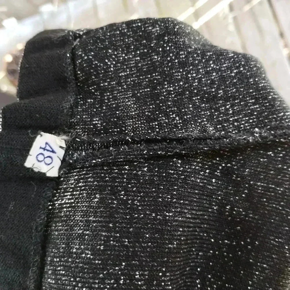 1950's Black Sparkle top - Picture 5 of 6